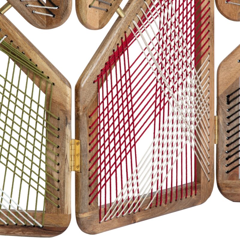 Triangular Colourful Cord Room Divider - Capturing Castles