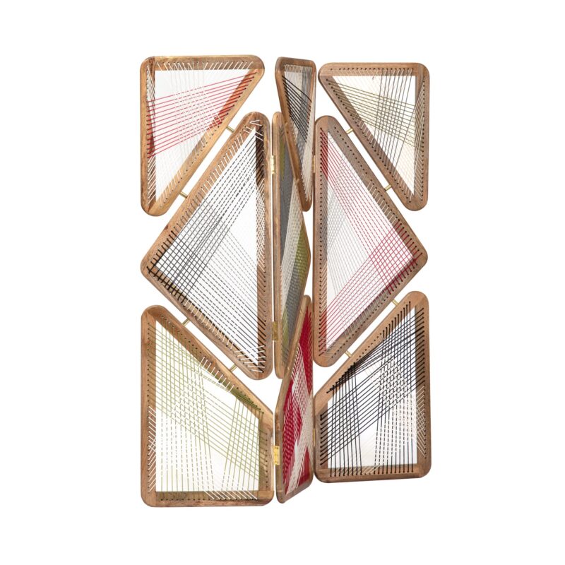 Triangular Colourful Cord Room Divider - Capturing Castles