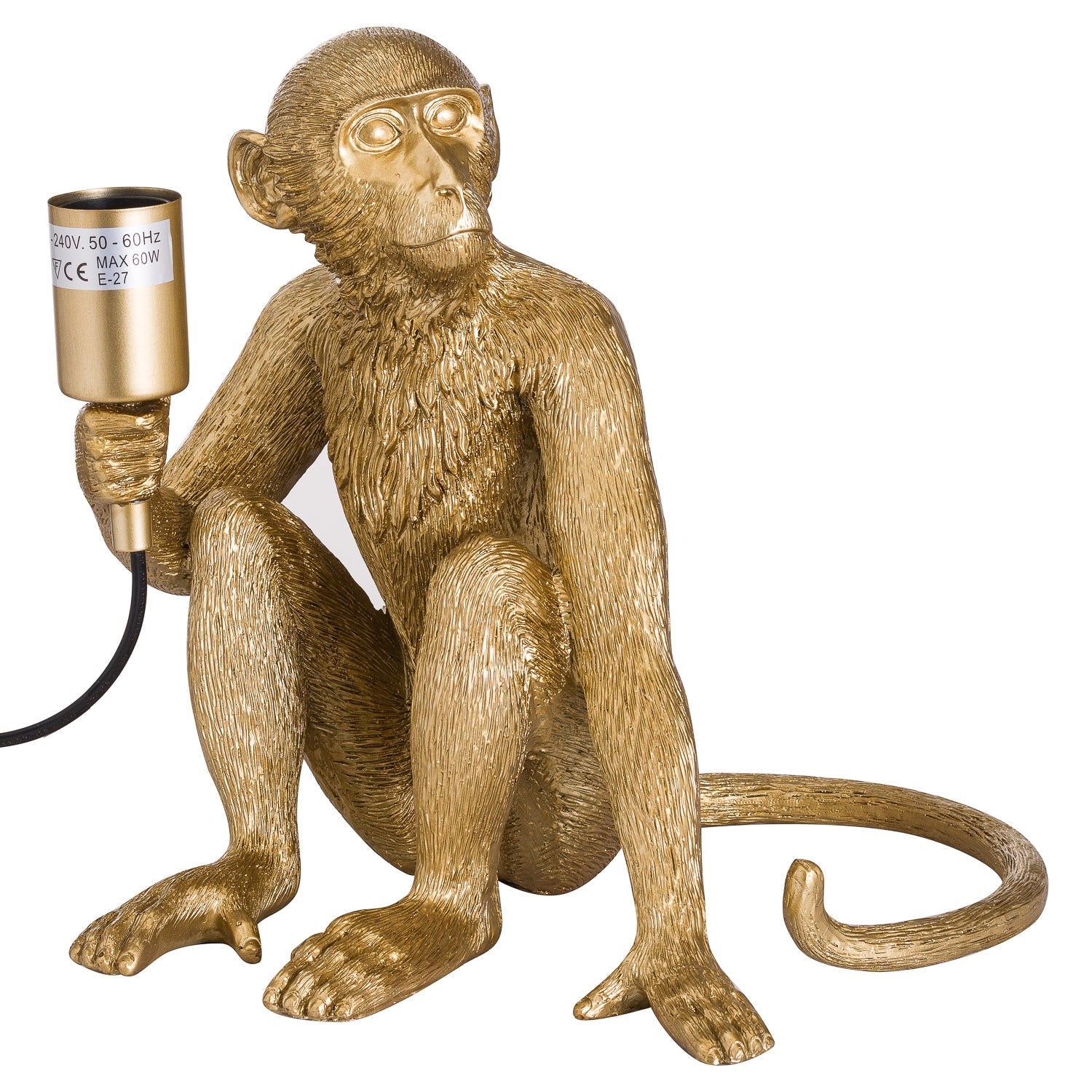 George the Monkey Gold Table Lamp